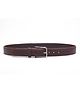 Childway Square Side Buckle Closure Belt - Dark Brown