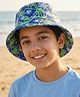 Pine Kids Bucket with Tropical Print - Green