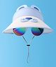 Babyhug Visor Cap with Sunglasses - Blue