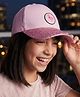 Pine Kids Baseball Shimmered Cap with Flamingo Applique - Pink