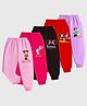 KUCHIPOO Pack Of 5 Disney Featuring Mickey & Friends Printed Track Pants -  Multi Colour