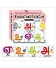 Wooden (MDF) Tamil Swar Learning Flash Card with Lacing Thread - Multicolour