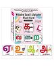 Wooden (MDF) Tamil Consonants Learning Flash Card with Lacing Thread - Multicolour