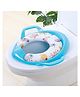Oskart Comfort Potty Trainer Seat with Support Handles Assorted Colors & Prints for Easy and Fun Potty Training - Blue