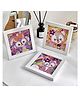 Oskart Diamond Dazzle Creations: Kids' DIY Diamond Painting Stickers Kit with Frame, Tool, and Cartoon Designs - Educational Mosaic Art Gift & Craft for Birthdays (Assorted Design)
