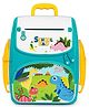 Oskart Cash Guard Harmony Smart Money Saving Solution ATM Piggy Bank for Real Money Cash and Coins Musical School Bag Money Safe for Kids Green Piggy Savings Bank with Advanced Finger Print Sensor - Green