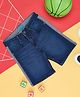 YU by Pantaloons  Side Tape Embellished Shorts - Dark Blue