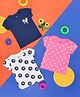 YU by Pantaloons Pack Of 3 Half Sleeves Polka Dots  & Floral  Printed Tees - Multi Colour