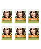 Nisha Creme Hair Color Dark Brown Pack of 6, Permanent Hair Color for Women, No Ammonia, 100% Grey Coverage