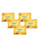 Nisha Luxury Soap Bar Saffron & Sandal Soap for Soft & Beautiful Skin, Bathing Soaps for Women  - 100g Pack of 5