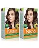 Nisha Creme Hair Color 3.0 Dark Brown - 120g Pack of 2 | Ammonia Free Permanent Hair Colour for Women & Men