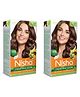 Nisha Creme Hair Color 3.5 Chocolate Brown - 120g Pack of 2 | Ammonia Free Permanent Hair Colour for Women