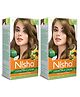 Nisha Creme Hair Color 7.0 Dark Blonde - 120g Pack of 2 | Permanent Hair Colour | 100% Grey Coverage