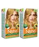 Nisha Creme Hair Color 8.1 Golden Blonde - 120g Pack of 2 | Long Lasting Permanent Hair Colour for Women