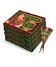 Neeta Mehendi Cones for Hand Desgning & Wedding, Bridal Mehendi Cones Reddish Brown Color 12 Pcs in 1 Box (Pack of 4)