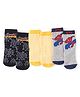 Pine Kids Marvel Non Terry Ankle Length Anti Bacterial Scoks Striped & Spiderman Graphics Pack of 3-Multicolor