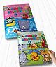 Jolly Kids Jumbo Colouring Books Set B For Kids (set of 2) | Colouring Activity - Painting, Drawing, Colouring with reference guide Books for Children Ages 3  6 Years  English