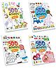 Jolly Kids Fun and Learn 500 Activities Books A for Kids Set of 4| Thinking Skills Activities Books - Learning Counting, Spelling, Solve Puzzle Activities Ages 3Y To 6Y  English