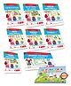 Preschool Learning Nursery Kit B Set of 8| Fun with Pattern | Alphabet | Numbers| Rhymes & Stories| Colouring| Phonic Book + Picture Talk & Conversation Book FREE   English
