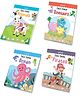 Copy Colour Books Set B| Kids Colouring Theme Books Set of 4: Animals, Dinosaurs, Ocean & Pirates  English