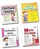 Grade 1 Combo Maths Practice Workbooks Set of 4: Gear Up maths, Maths Olympiad, Challenging Maths Word Problem, Mental Maths  Ages 6  7 Years  English