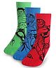 Pine Kids Marvel Knit Anti-Bacterial Ankle Length Socks Avengers Graphics Pack of 3 - Multicolour
