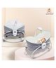 Infantso 5 in 1 Baby Bassinet Rocker Rocking Napper, Bounce, Chair with Removable Baby Bassinet & Melody (Grey)