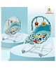 INFANTSO Baby Rocker Portable with Free Mosquito Net & Calming Vibrations with Music & Musical Toy (Blue)
