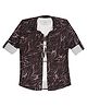 CAVIO Cotton Full Sleeves Abstract Printed Shirt With Tee - Khaki