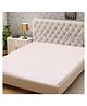 PumPum Waterproof 100% Terry Cotton Breathable Fitted Single Bed Single Size Mattress Protector Cover- White