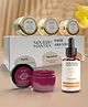 Nourish Mantra's Combo Pack of 3/ Beetroot Blast Lip Balm 12g / Glow Serum 30ml/ Mask Mini Trio 12g each / For Healthy Skin and Lips/ For All Skin Types