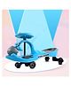 Kidsmate Magic Swing Car for Kids with Music & LED Lights ,Ride-on Baby Car, Kids Push Car, Swing Car, Elegant Design with Extra Wide seat for Kids (Blue)