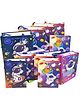 TERA 13 Space Theme Small Size Carry Bag ,Assorted colour -10 Pcs