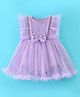 Mark & Mia   Sleeveless Party Wear Frock Style Onesie With Foil Print - Purple
