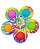 Kidology Silicone Spinner Bath Toys -  Rotating Spinning for Toddlers & Kids -  Sensory Early Education and Dining Chairs Toys for Baby -  Best Birthday Baby Gifts for Kids (Rainbow - 1 Pc)
