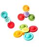 Kidology 3Pcs Silicone Suction Cup Fidget Spinner Bath Toys -  Rotating Spinning Sensory Early Education and Dining Chairs Toys for Baby -  Best Birthday Baby Gifts for Kids (Cartoon)