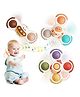 Kidology 3Pcs Silicone Suction Cup Fidget Spinner Bath Toys -  Rotating Spinning Sensory Early Education and Dining Chairs Toys for Baby -  Best Birthday Baby Gifts for Kids (Windmill)