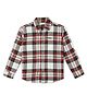 My Milestones Cotton Full Sleeves Checked Shirt - Red