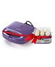 FUMATO 750W 2 Slice Toast Sandwich Maker and 2 in 1 Electric Egg Boiler Machine & Egg Poacher (210W)- Purple