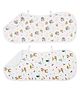 Haus & kinder Safari Blossom : Pack of 2 burp cloth