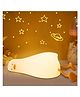 AKN TOYS Duck Night Light Lying Flat LED Squishy Duck Lamp Cute Light Up Duck Silicone Dimmable Nursery Nightlight Rechargeable Bedside Touch Lamp - White