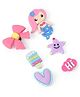 Oh! Pair Jibbitz Bow Heart & Star Pack of 6 - Multi Color
