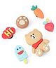 Oh! Pair Bear Jibbitz Pack of 6 - Multicolor