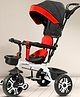Little Olive Premium Tricycle With Canopy & Front Storage Basket - Black