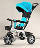 Little Olive Premium Tricycle With Canopy & Front Storage Basket - Blue