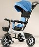 Little Olive Premium Tricycle With Canopy & Front Storage Basket - Light Blue