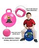 Sanjary Inflatable Hop Ball with Pump (Colour May Vary)