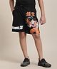 Kidsville Dragon Ball Z Featuring Goku Printed Shorts - Black