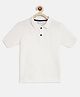 Tales & Stories  100% Cotton Half Sleeves Solid Tee - White