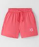 Doreme Single Jersey Knit Shorts With Logo Print - Coral Rose